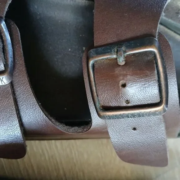 Vintage Rare 70's Euro Birkis Birkenstock Women’s Arizona Sandal Leather 5 - Picture 8 of 10